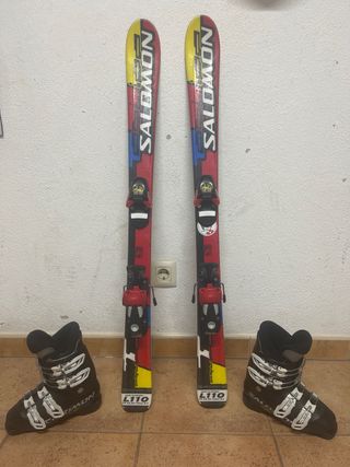 Botas de esquí Salomon talla 28/30 i esquís 110.