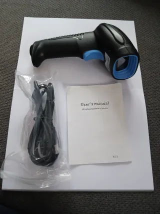 Lector Código Barras Inalámbrico + Manual