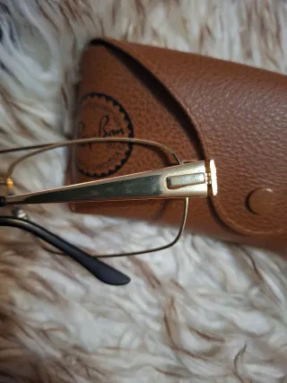 Montura Ray-Ban Oro y Negra