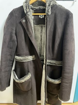 Abrigo Adolfo Dominguez Marrón Talla L