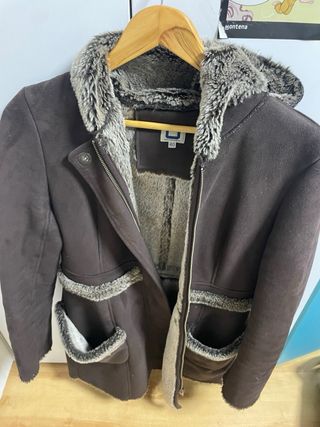 Abrigo Adolfo Dominguez Marrón Talla L