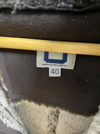 Abrigo Adolfo Dominguez Marrón Talla L