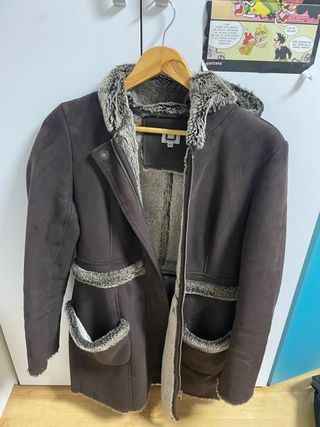 Abrigo Adolfo Dominguez Marrón Talla L