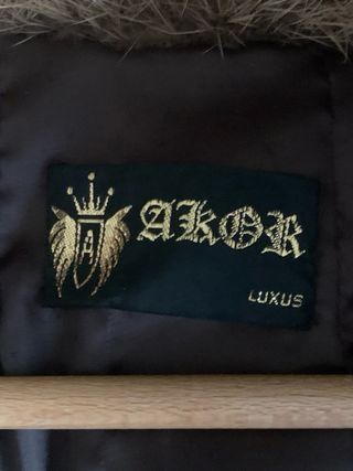 Abrigo de pelo Akor marrón invierno