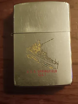 Isqueiro Zippo Militar 1962 USS Springfield