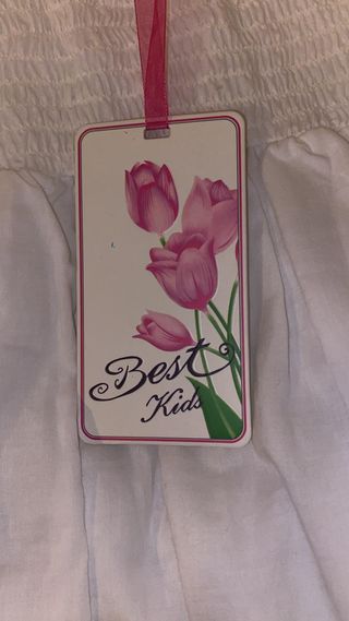 Vestito bianco bambina con fiocchi - 10 anni