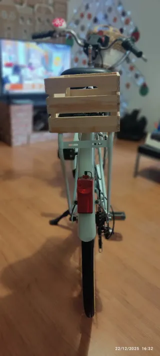 Bicicleta de paseo mujer con canasto