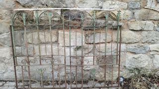 Puerta doble verja forja 1.75m x 1.30m