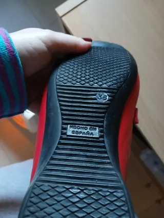 Zapatos piel rojo Fleximax t36 37 24h mujer