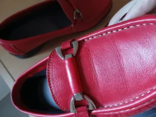 Zapatos piel rojo Fleximax t36 37 24h mujer