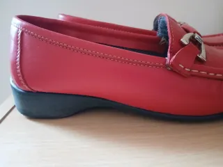 Zapatos piel rojo Fleximax t36 37 24h mujer