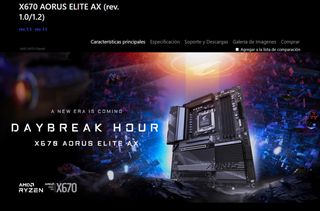 Placa Base Gigabyte X670 AORUS ELITE AX