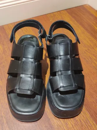 Sandalias Vagabond Plataforma Negras