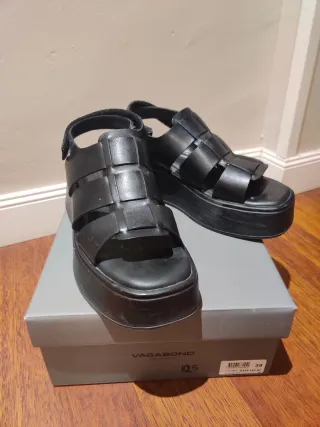 Sandalias Vagabond Plataforma Negras