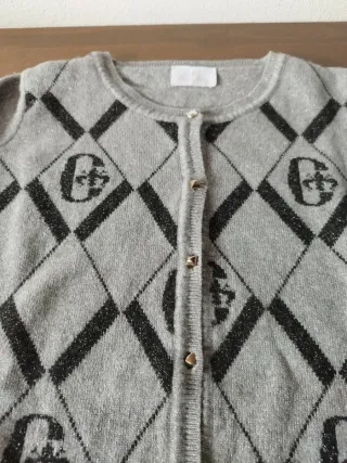 Cardigan Conte of Florence Argyle Argento