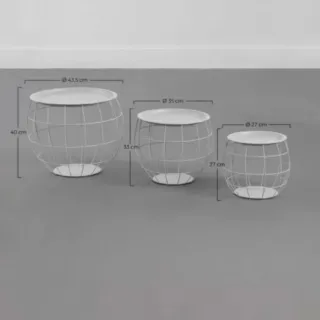 Kit 3 Mesitas Baloon Thinia Home