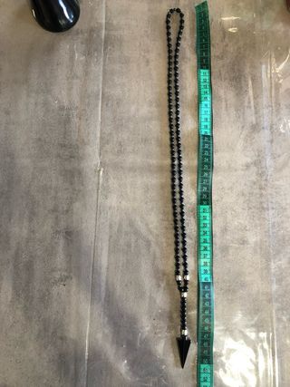 Collana Agata Nera con Ciondolo Freccia