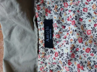 Gabardina Amichi 100% Algodón beige con cremallera