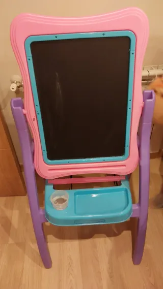 Pizarra infantil rosa y morada