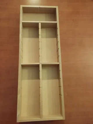 2 Organizadores de cubiertos de madera