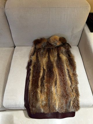 Chaleco de piel de zorro