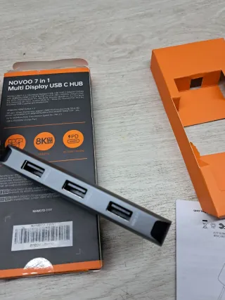 NOVOO Hub USB C Triple Pantalla 7 en 1