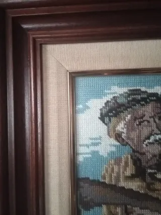 Cuadro bordado a mano