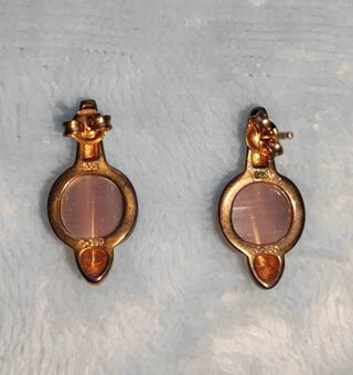 Pendientes Plata Ley Baño Oro Rosa