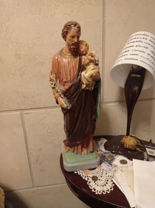 San José escayola y manos y pies barro de ángel