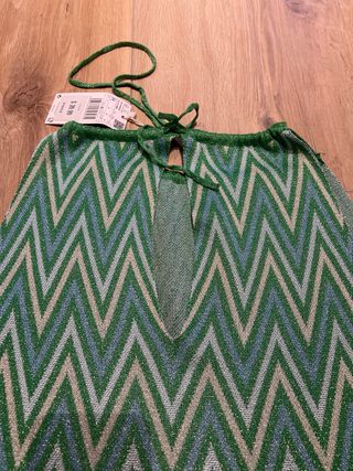 Top fiesta lentejuelas zig-zag