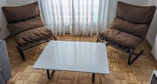 Juego 2 sillones y mesa auxiliar