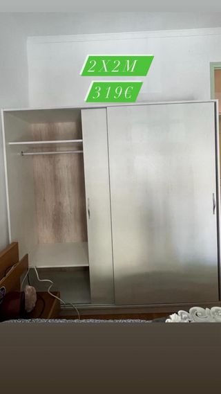 Armario puertas correderas 2x2m