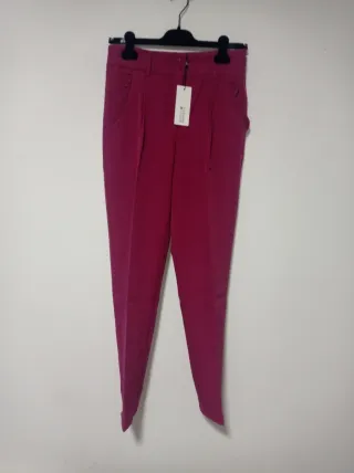Pantaloni donna Molly Bracken rosa volant
