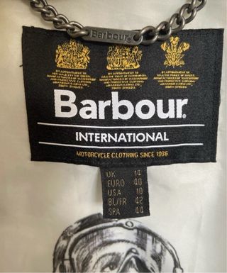 Chaqueta Barbur azul acolchada