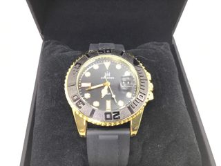 reloj pulsera unisex shaarms negro dorado