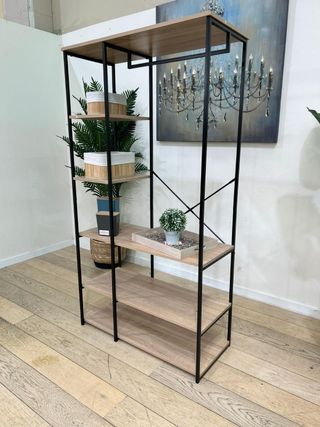 Armario Vestidor con Estanteria Sil, Estilo Industrial