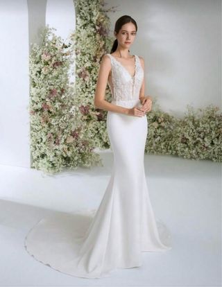 Vestido de Novia Blanco Sirena