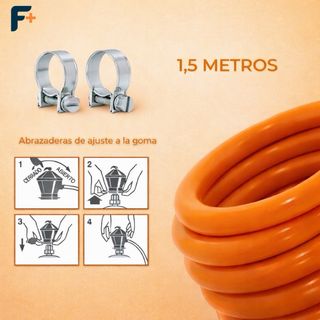 Hornillo gas 2 fuegos + kit regulador