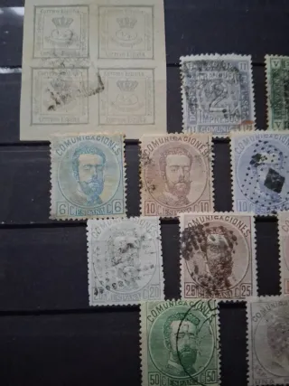 Sellos España 1872 N° 115/27