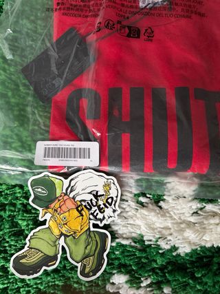 Camiseta Supreme x Number (N)ine Shut Up Roja XL