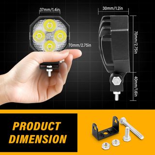 Foco LED Trabajo RIGIDON 16W 1600LM IP67