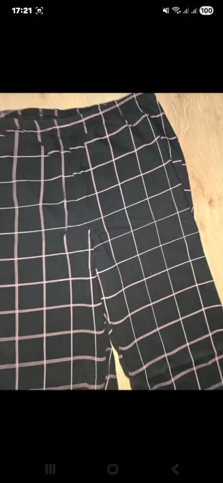 Pijama Tenezis cuadros rosa y negro