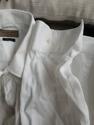 Camisa blanca hombre
