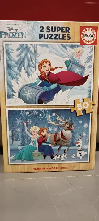 2 Puzzles Madera Educa Frozen 50 Piezas