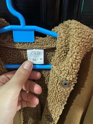 Chaqueta niña marrón forrada