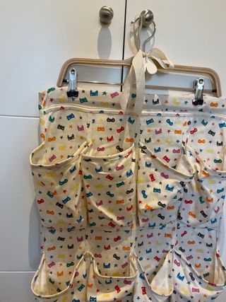 Zapatero organizador de tela con bolsillos