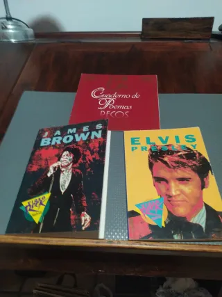 Libros James Brown, Elvis Presley y Poemas