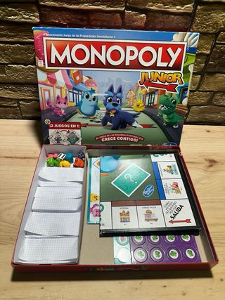 Monopoly Junior 2 en 1 Hasbro Gaming