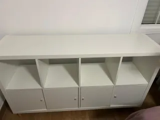 Estantería Kallax Ikea Blanca con Puertas