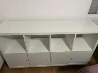 Estantería Kallax Ikea Blanca con Puertas